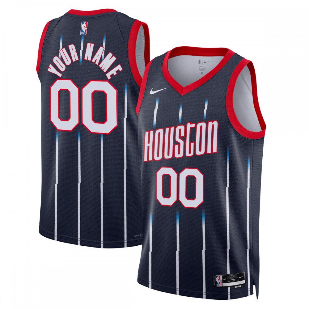 Houston Rockets Unisex 2022/23 Swingman Custom Jersey - City Edition - Navy-Pro Kit Vault | Brand New 26/27 Sports Jerseys